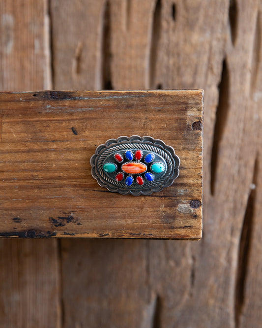 The Rainey | Multi Stone Pendant/Brooch by Calvin Martinez