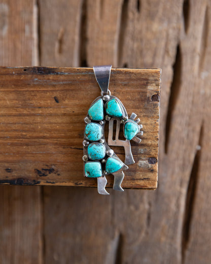 The Rivian | Vintage Turquoise Figural Pendant by Bea Tom