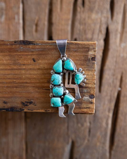 The Rivian | Vintage Turquoise Figural Pendant by Bea Tom
