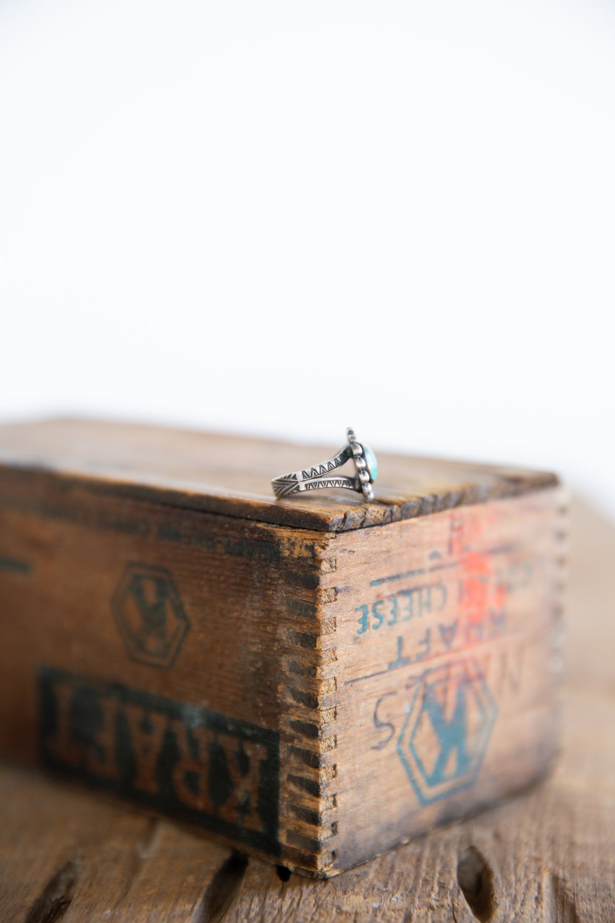 The Fiona | Vintage Turquoise Ring - Size 5.75