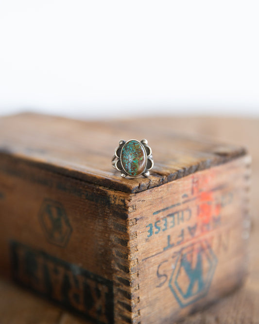 The Destin | Vintage Turquoise Ring - Size 5.5