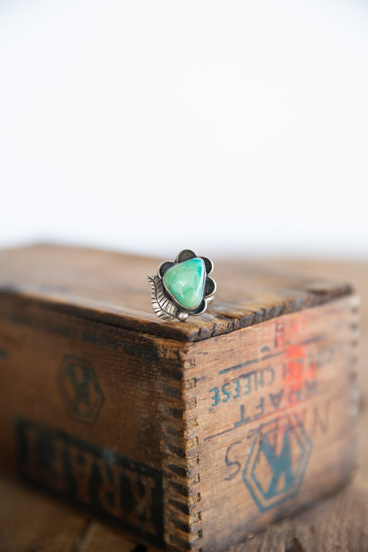 The Riva | Vintage Turquoise Ring Size 7 FLAWED