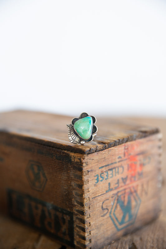The Riva | Vintage Turquoise Ring Size 7 FLAWED