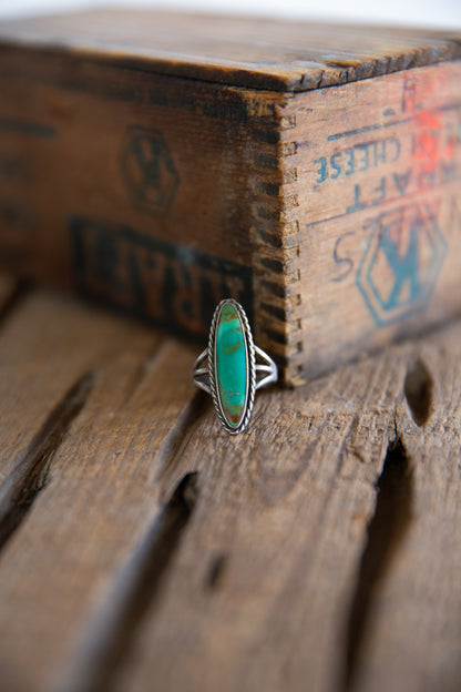 The Dennie | Vintage Turquoise Ring - Size 8