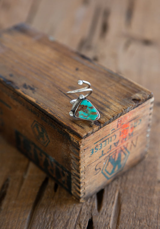 The Moroni | Adjustable Vintage Turquoise Ring