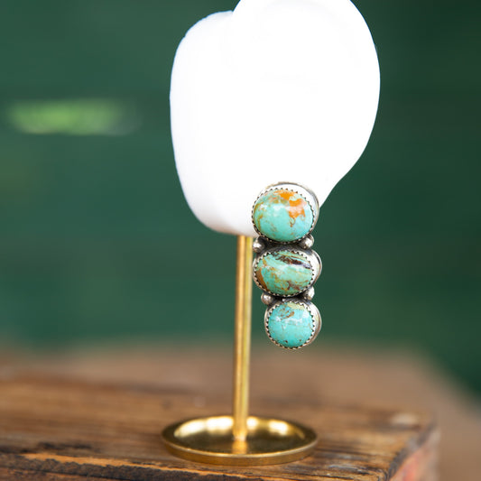 The Medina’s | 3 Stone Turquoise Earrings