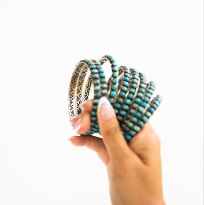 The Petra | Turquoise Bangles by Charles Johnson