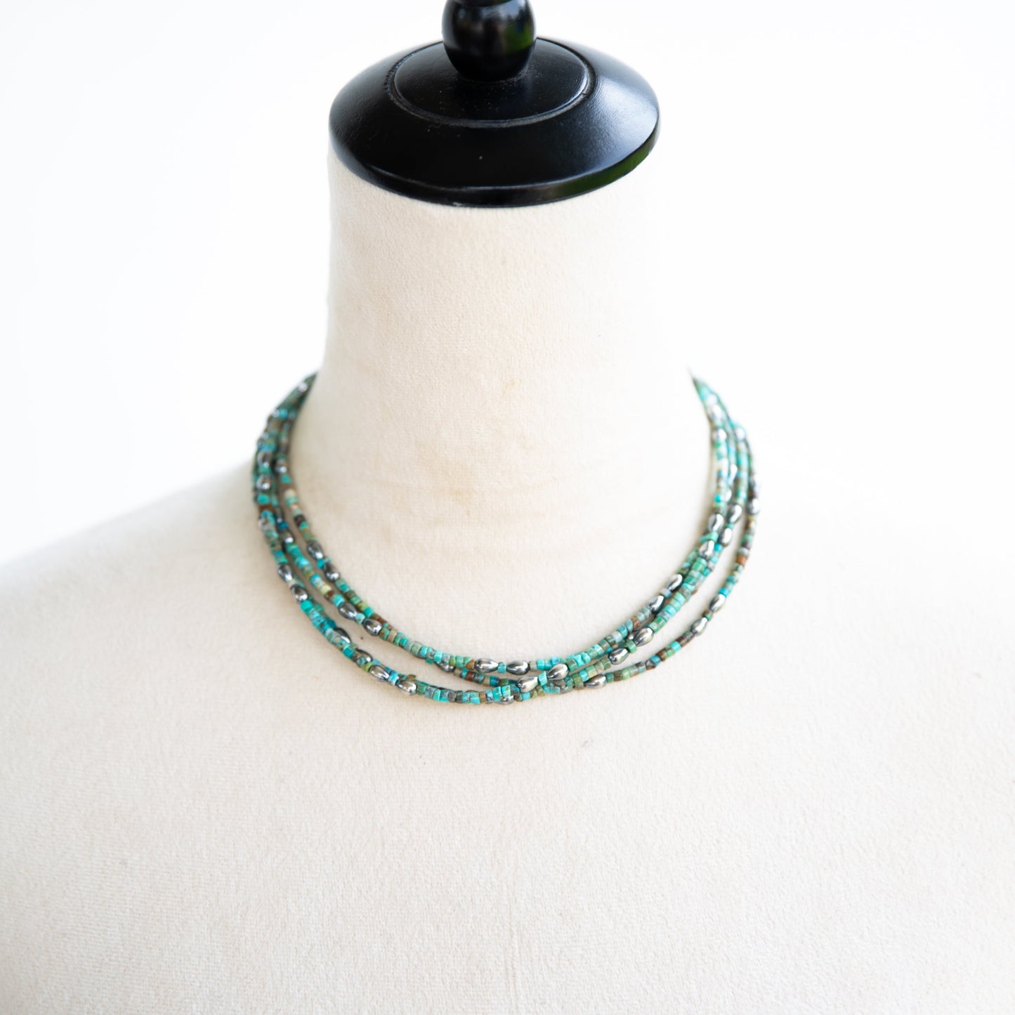 The Harlen | Turquoise & Sterling Pearl Necklace