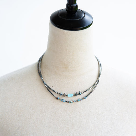The Oakland | Golden Hills & Sterling Pearl Necklace