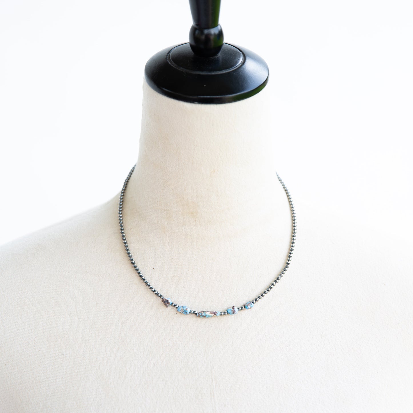 The Oakland | Golden Hills & Sterling Pearl Necklace