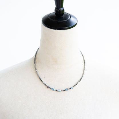 The Oakland | Golden Hills & Sterling Pearl Necklace