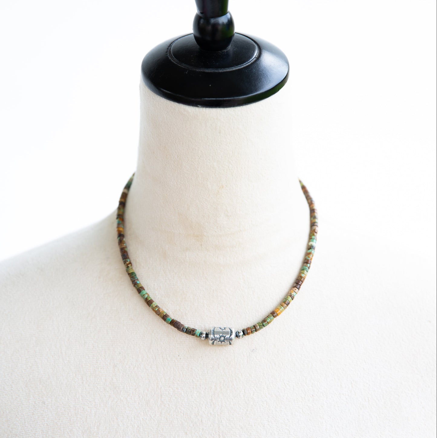 The Sonoma | Green Turquoise Heist & Barrel Necklace