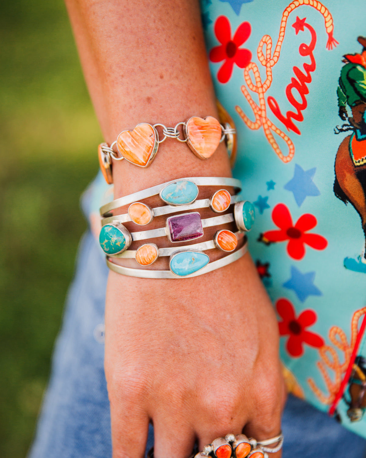 The Harding | Spiny & Turquoise Cuff by Emer Thompson