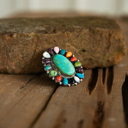 The Lyman | Adjustable Multi Stone Cluster Ring by Lorenzo Chee