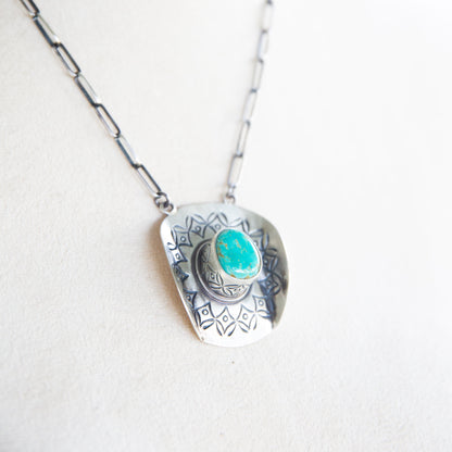 The Stetson | Turquoise Cowboy Hat Necklace by Randy Boyd