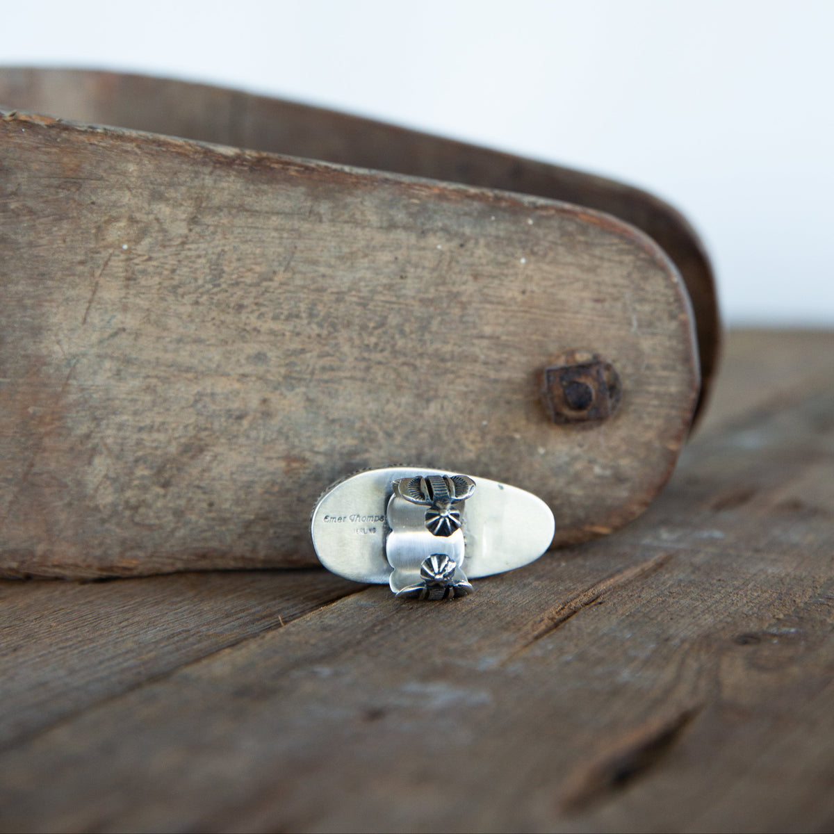 The Heron | Royston Turquoise Ring by Emer Thompson- Size 8.5