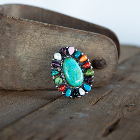 The Lyman | Adjustable Multi Stone Cluster Ring by Lorenzo Chee