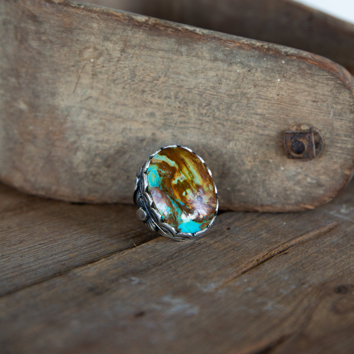 The Heston | Royston Turquoise Ring by Russell Sam - Size 8.5