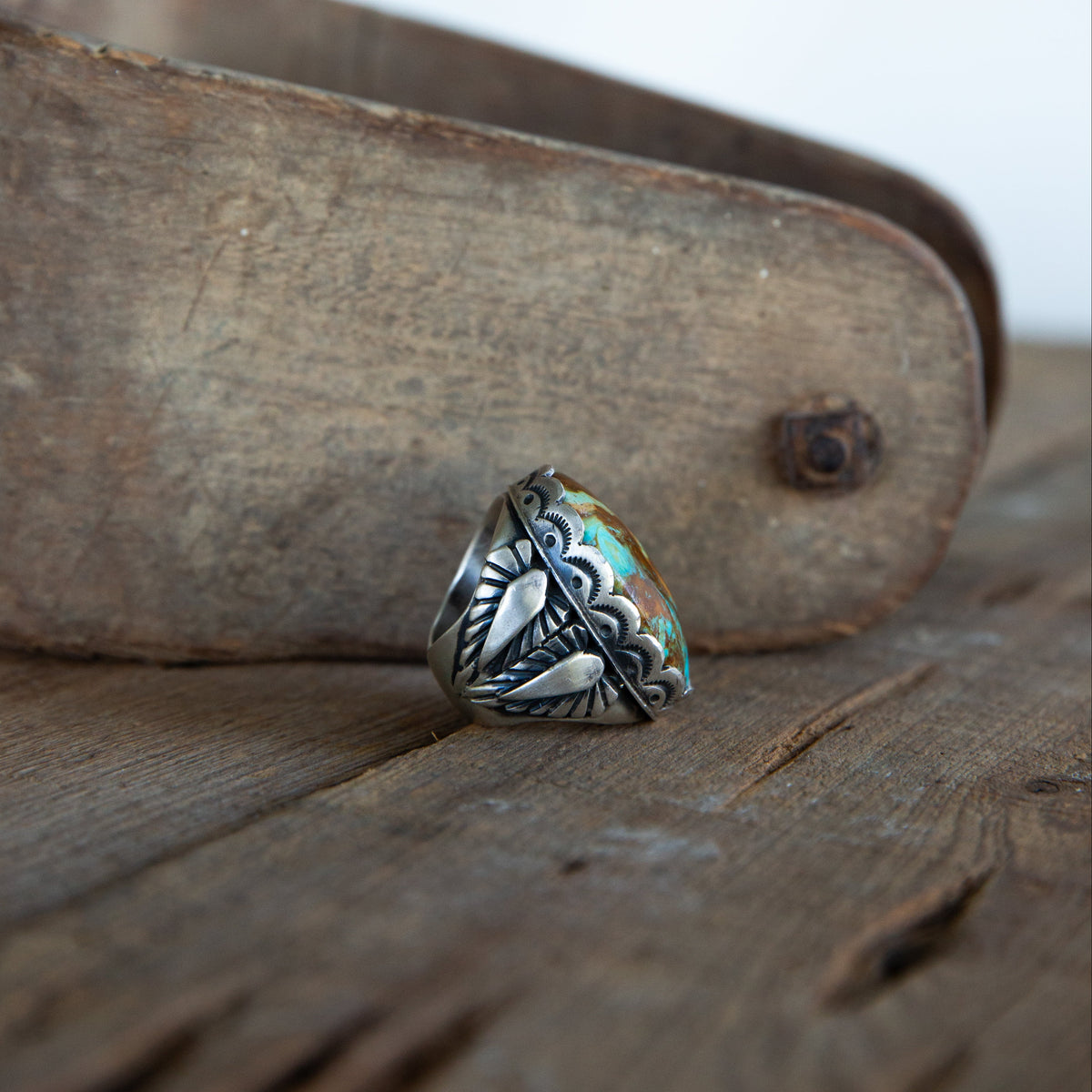 The Heston | Royston Turquoise Ring by Russell Sam - Size 8.5