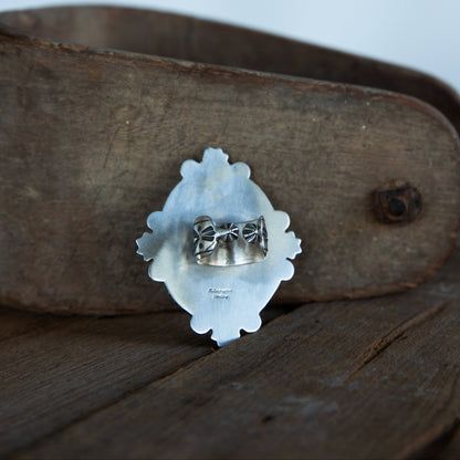 The Thorton | Turquoise Ring by R. Livingston Size 8.5-9