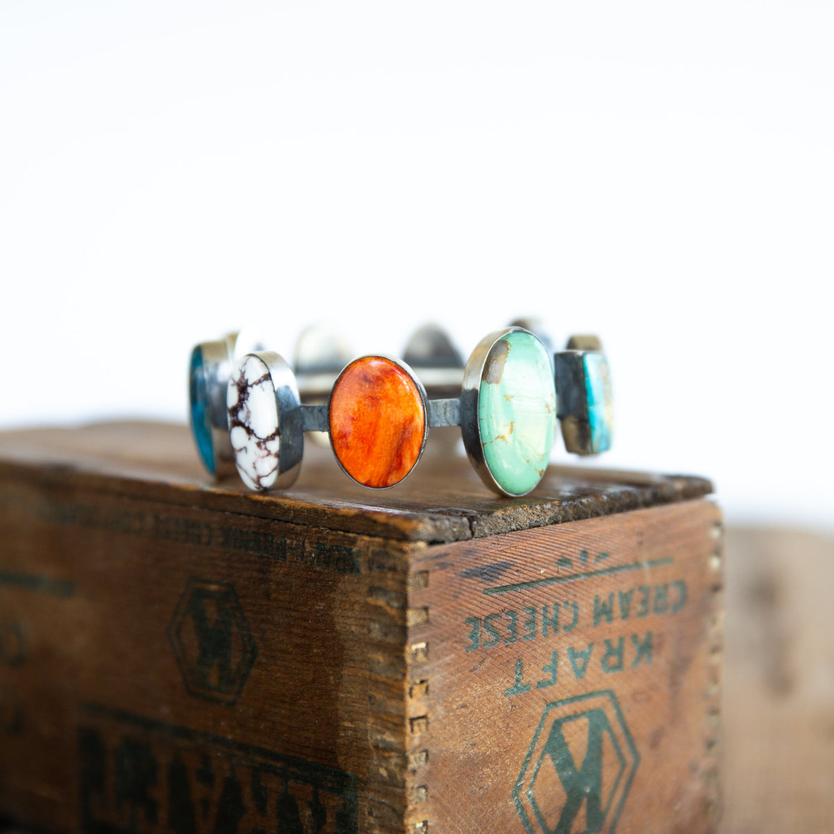 The Pacoma | Multi Stone Bangle by Chimney Butte