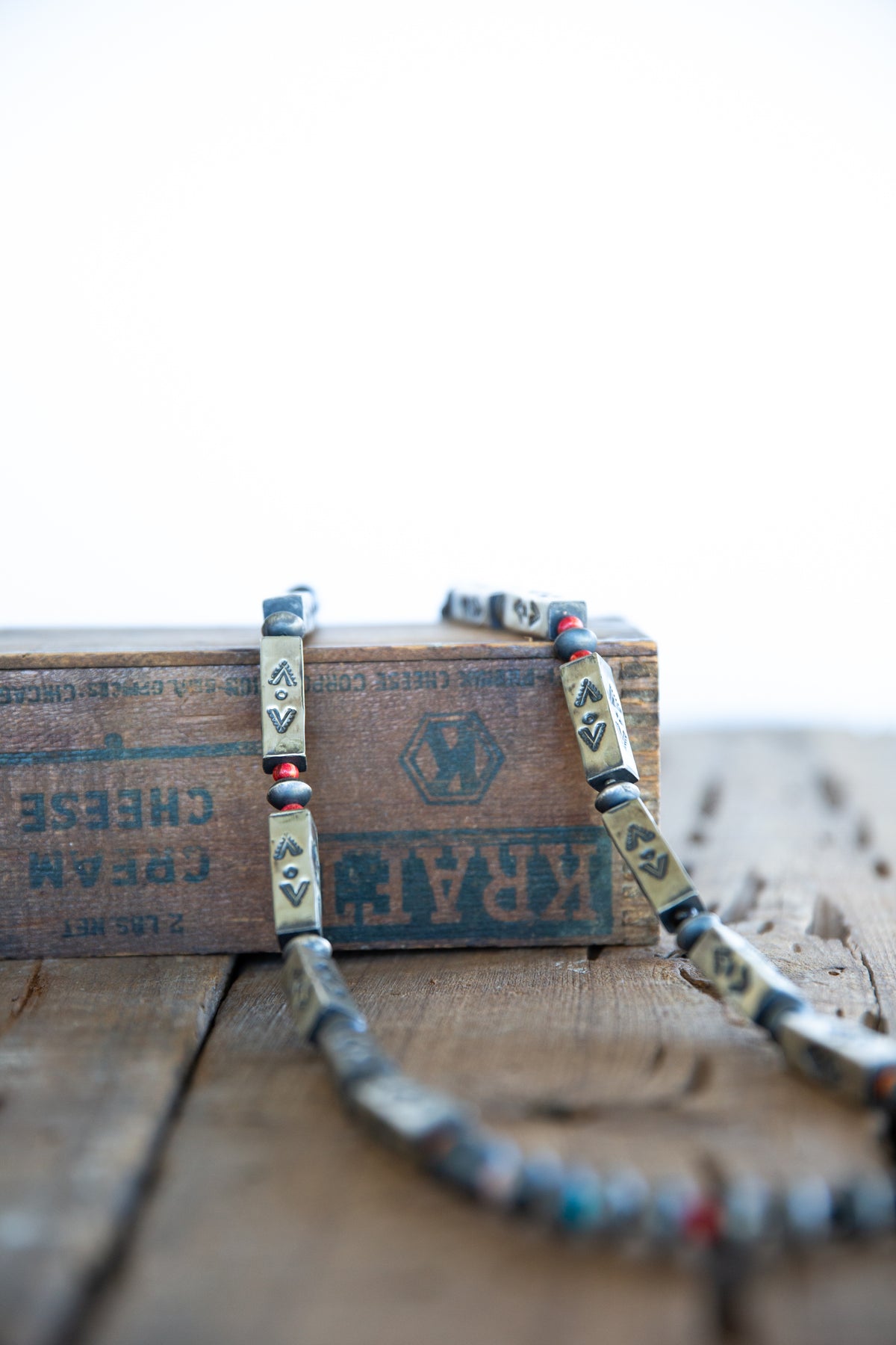 The Canton | 36” Multi Stone Box Bead Navajo Pearl Set by Tysha Aparicio