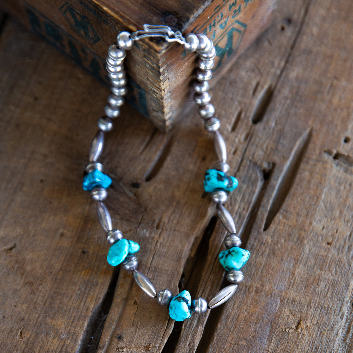 The Anton | Vintage Handmade Pearl and Turquoise Necklace