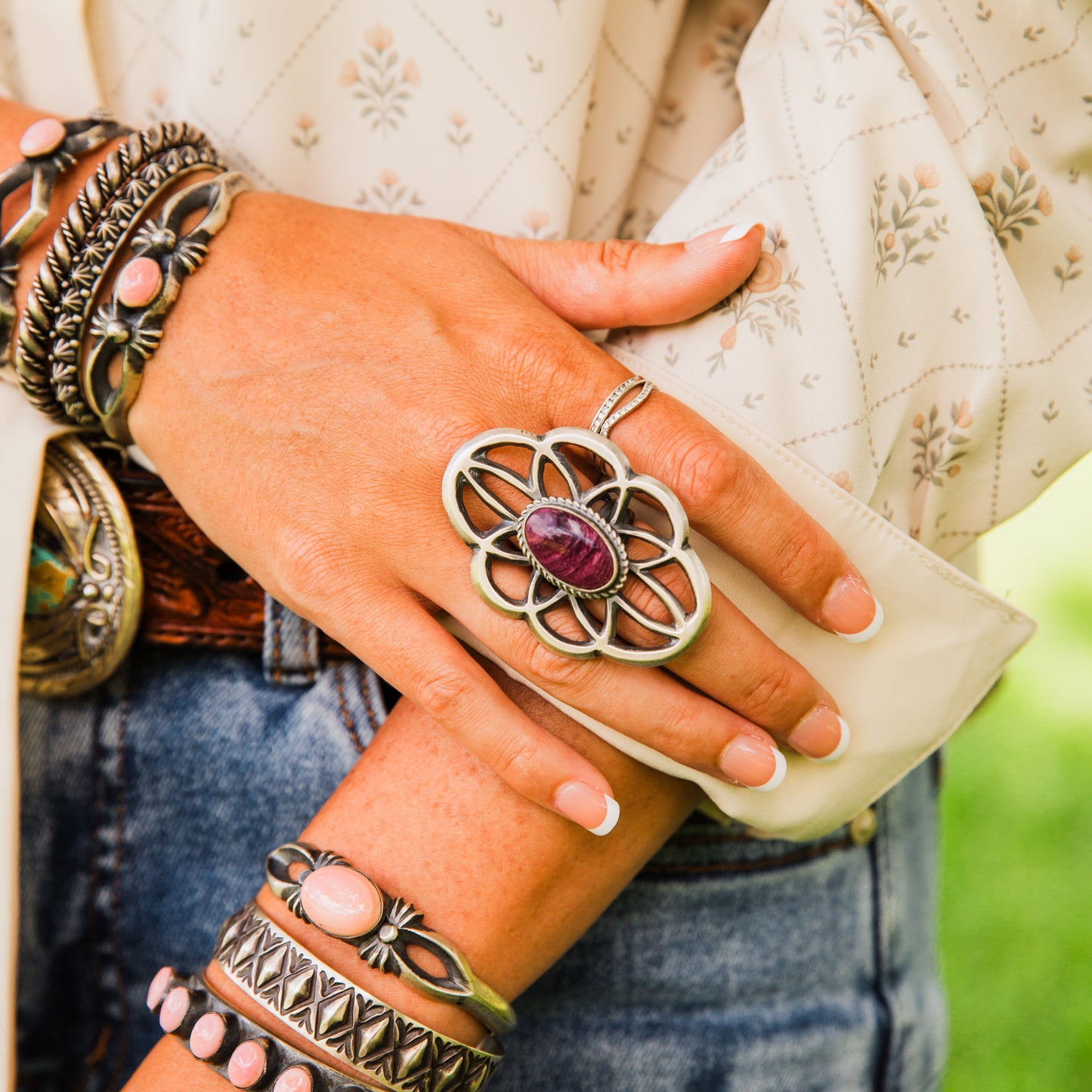 The Easton | Purple Spiny Ring by Chimney Butte Size 7.25