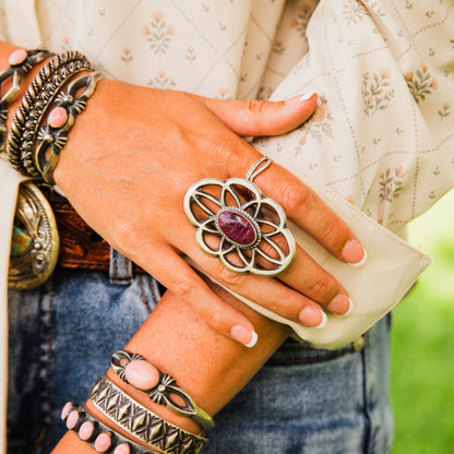 The Easton | Purple Spiny Ring by Chimney Butte Size 7.25