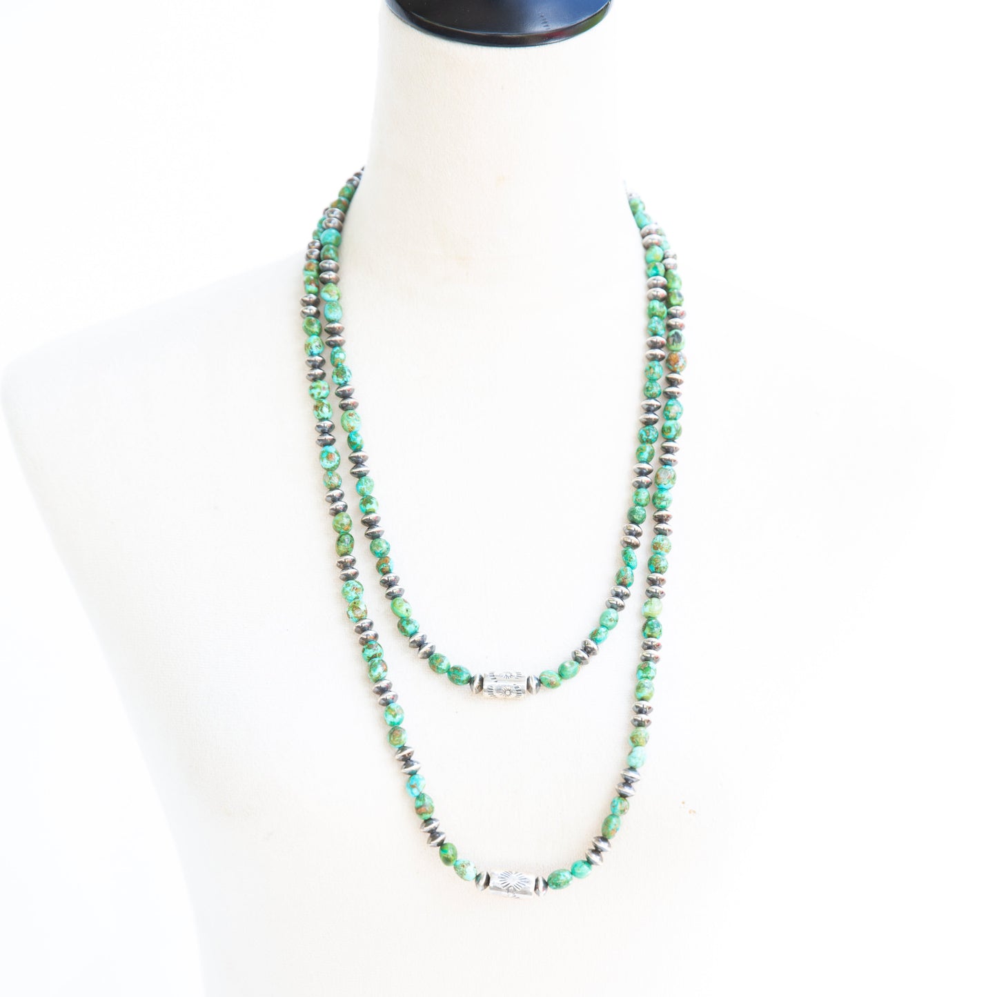 The Manifest | Sonoran Turquoise and Barrel Necklace
