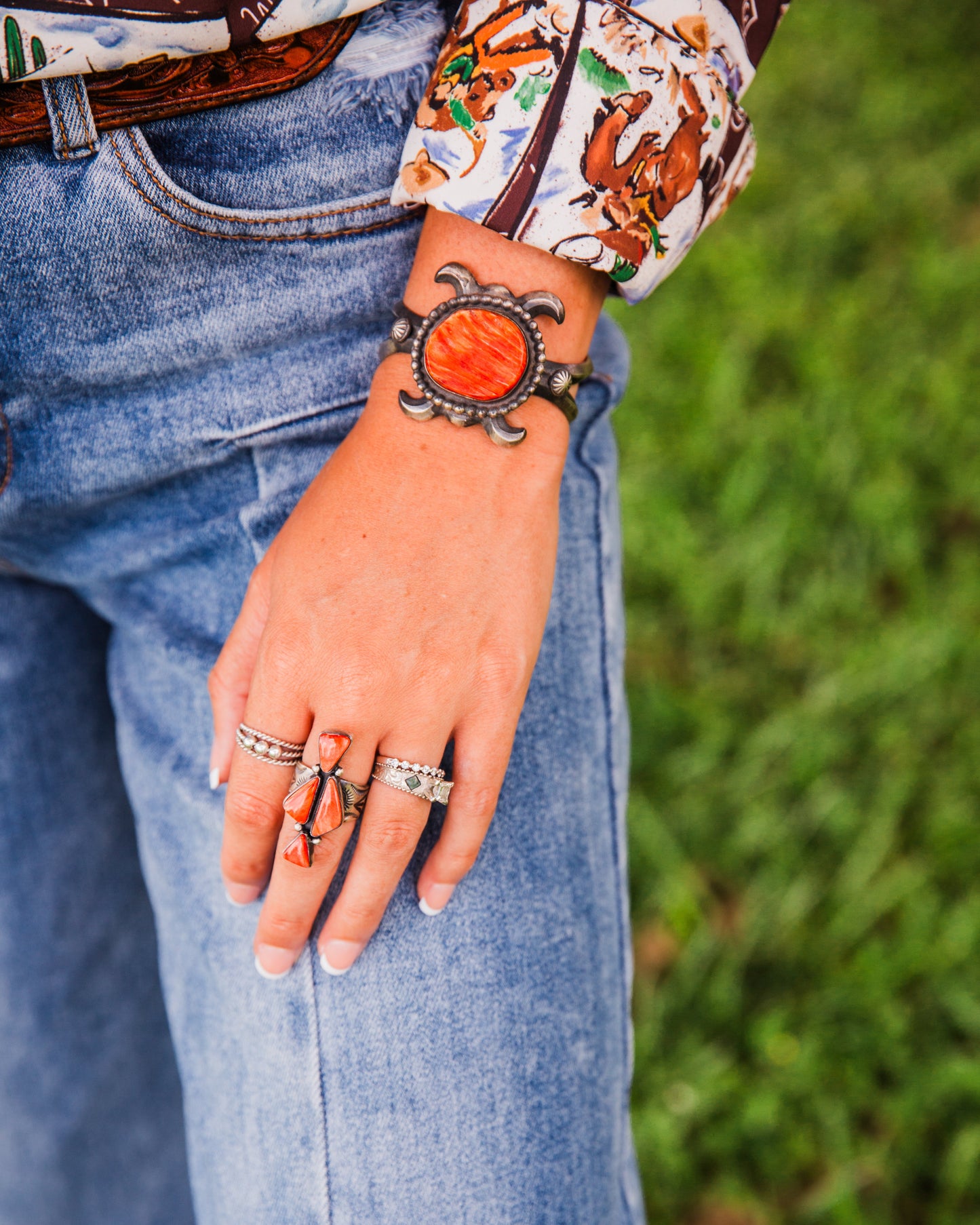 The Ocala | Orange Spiny Cuff by Chimney Butte