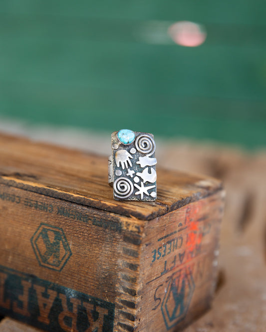 The Wildfire | Storyteller Turquoise Ring by Alex Sanchez