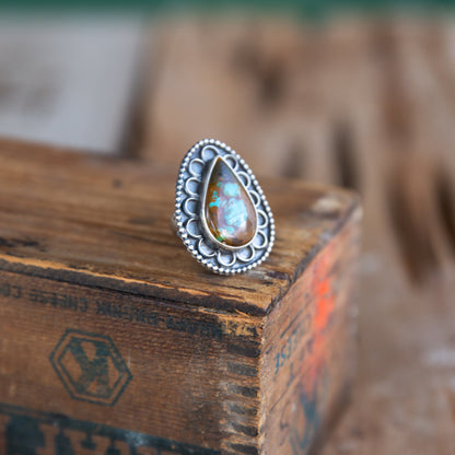 The Mosquero | Nevada Turquoise Ring Size 8