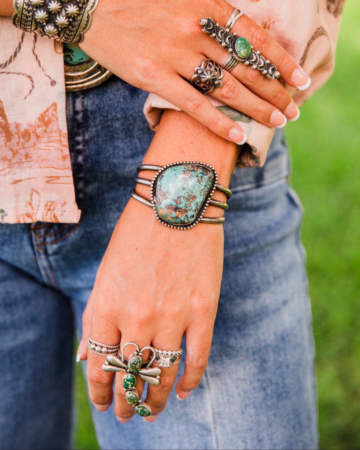 The Drusilla | Vintage Turquoise Cuff