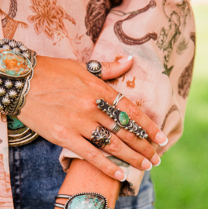 The Silverado | Sonoran Turquoise Ring by Leroy James