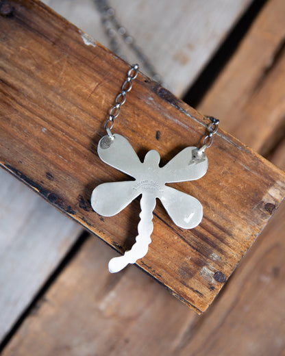 The Ciera | Multi Stone Dragonfly Necklace by Cordell Platero