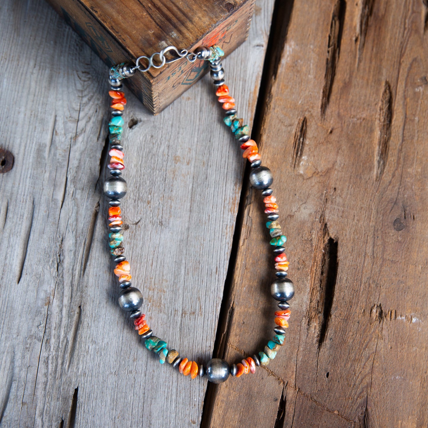 The Mesilla | Orange Spiny & Turquoise Pearls by Chimney Butte