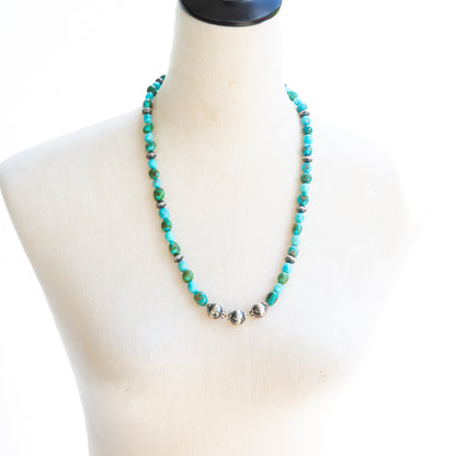 The Lanai | 24" Sonoran Turquoise & Pearl Necklace