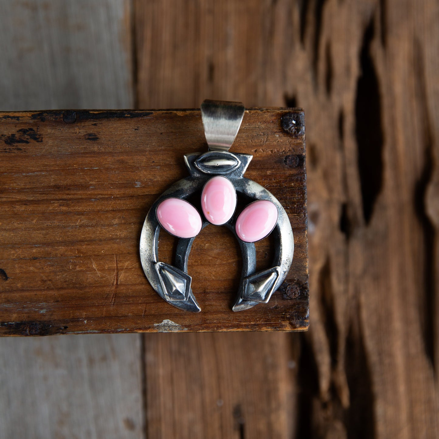 The Cerrillo | Pink Conch Naja Pendant by Chimney Butte
