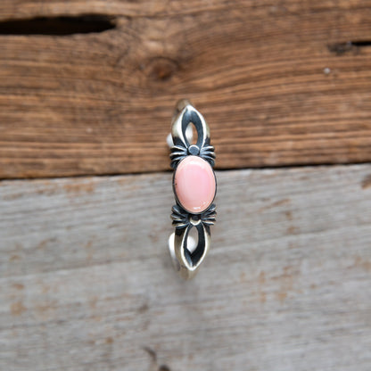 The Westport | Single Stone Pink Conch Cuff by Chimney Butte
