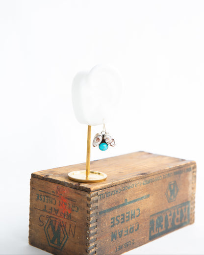 The Scout’s | Turquoise and Wild Horse Earrings by Pansy Johnson
