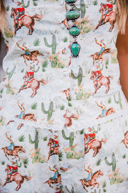 The Kambry | Western Print Short Set