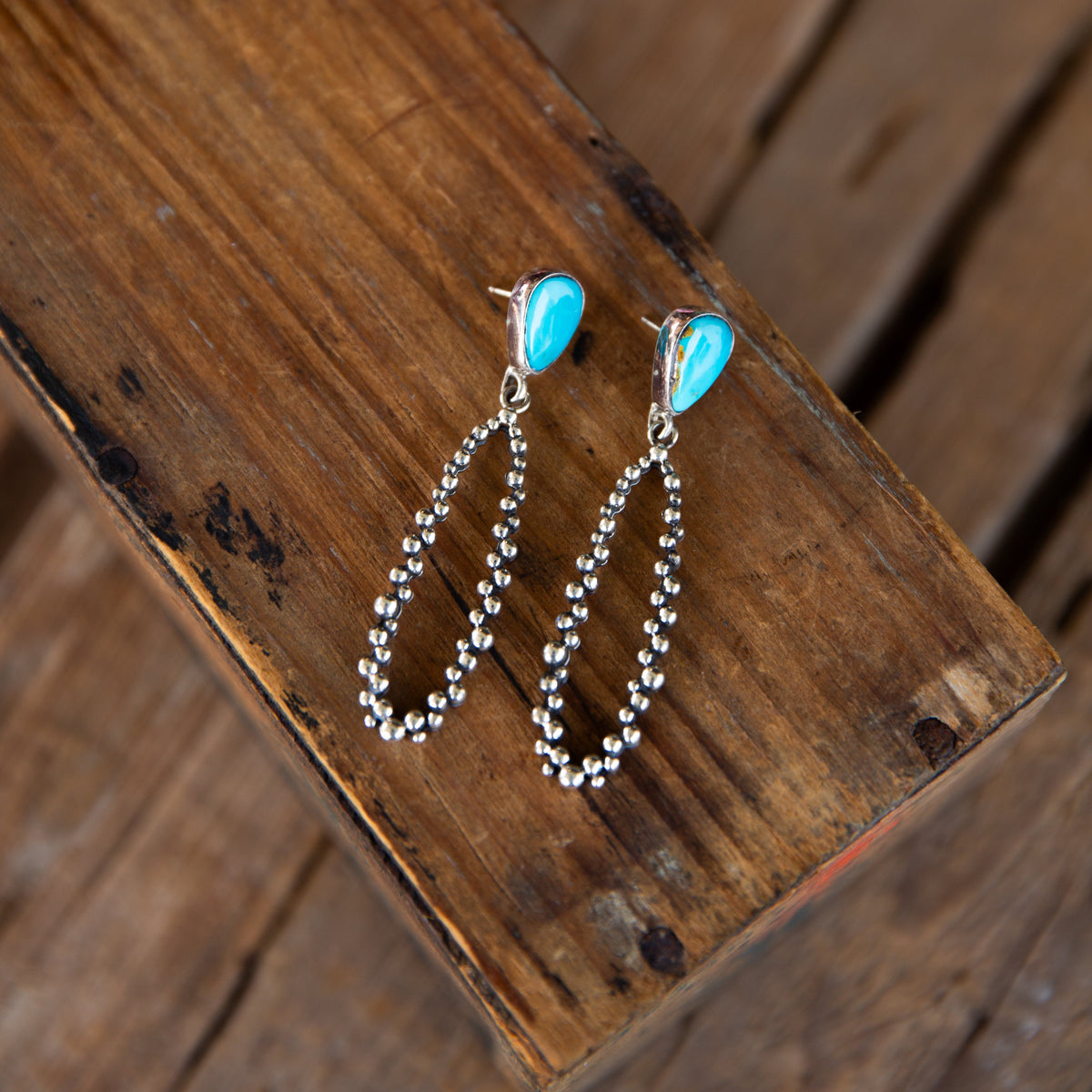 The Talia’s | Turquoise Dangle Earrings by Bernyse Chavez
