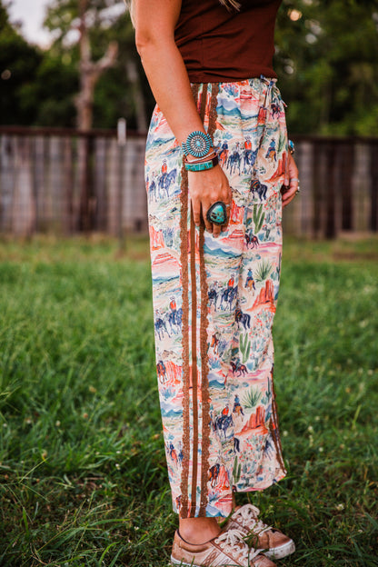 The Bristol’s | Western Print Pants