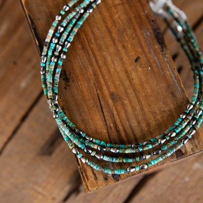 The Harlen | Turquoise & Sterling Pearl Necklace