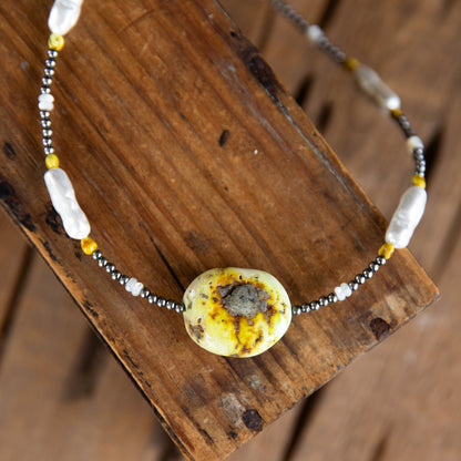 The Delain | Palomino & Freshwater Pearl Necklace