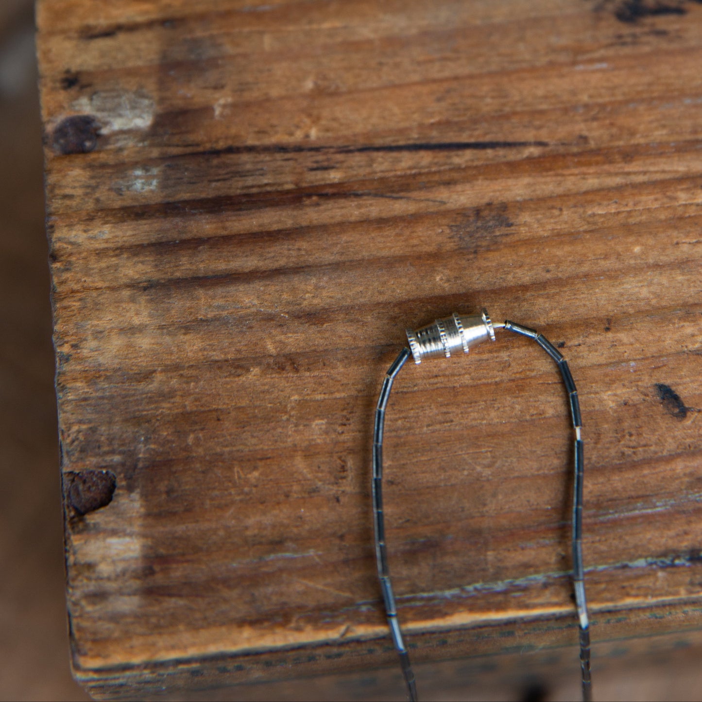 The Rondale | 22" Vintage Liquid Silver & Turquoise Necklace