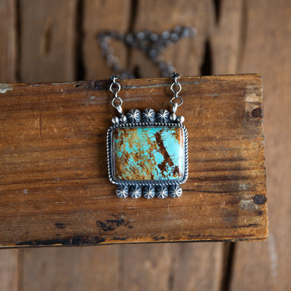 The Sorento | #8 Turquoise Bar Necklace