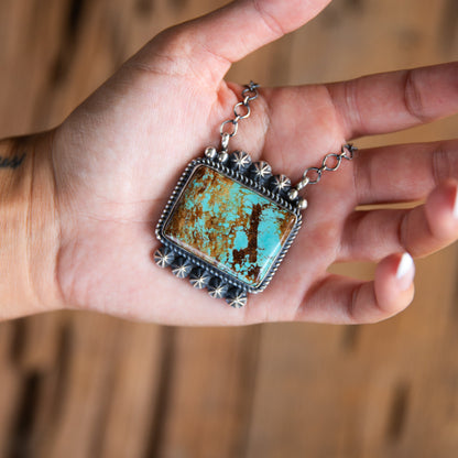 The Sorento | #8 Turquoise Bar Necklace