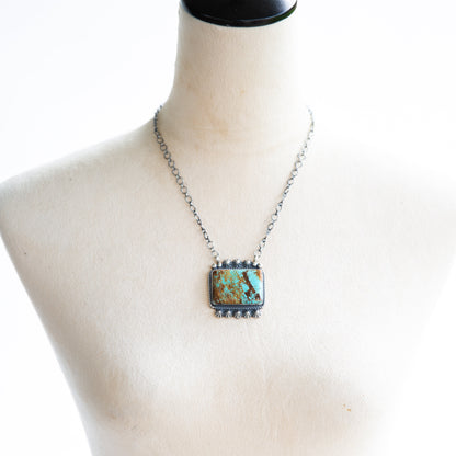 The Sorento | #8 Turquoise Bar Necklace